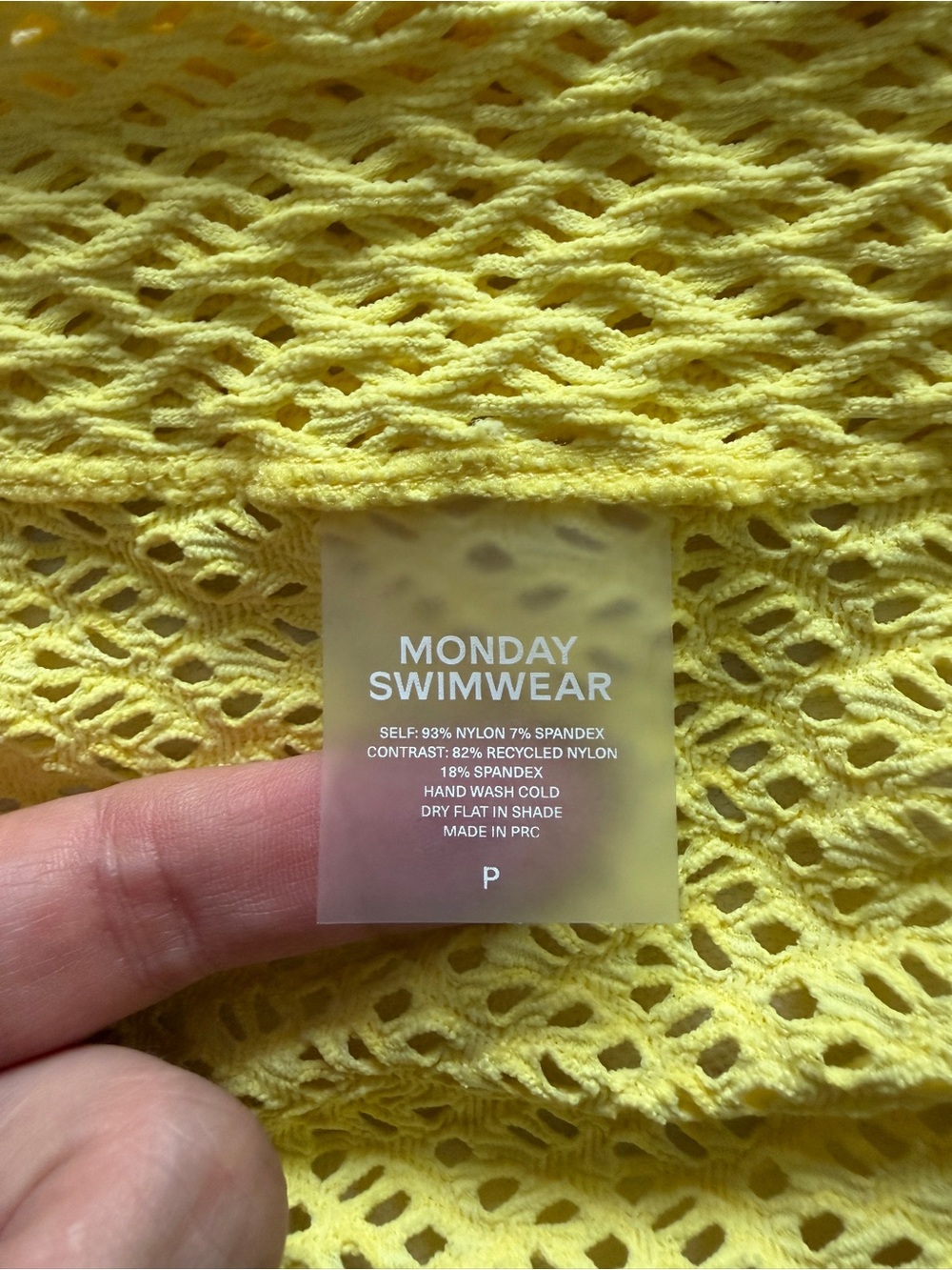 Monday Swimwear Montego Mini Dress in Citrus Crochet size P petite - Picture 7 of 9